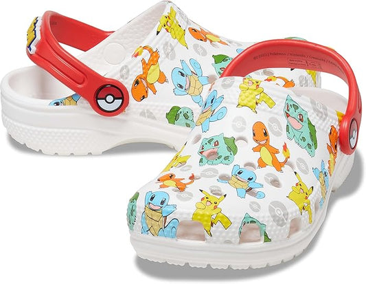 Crocs Kids Classic Pokemon Clog White Multi