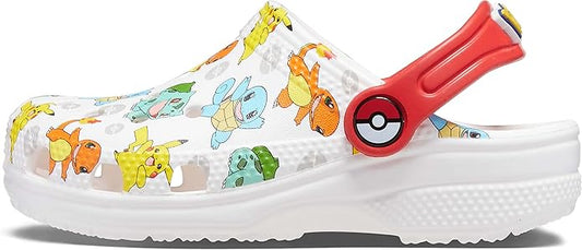 Crocs Kids Classic Pokemon Clog White Multi