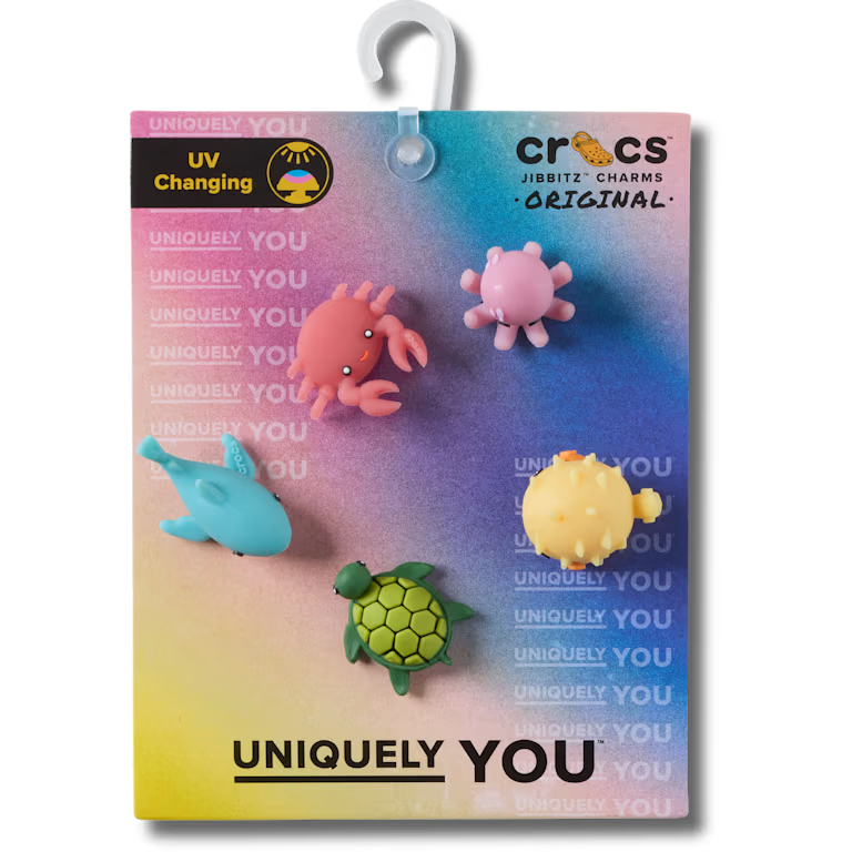 Jibbitz Pack -UV Changing Sea Animals 5 Pack