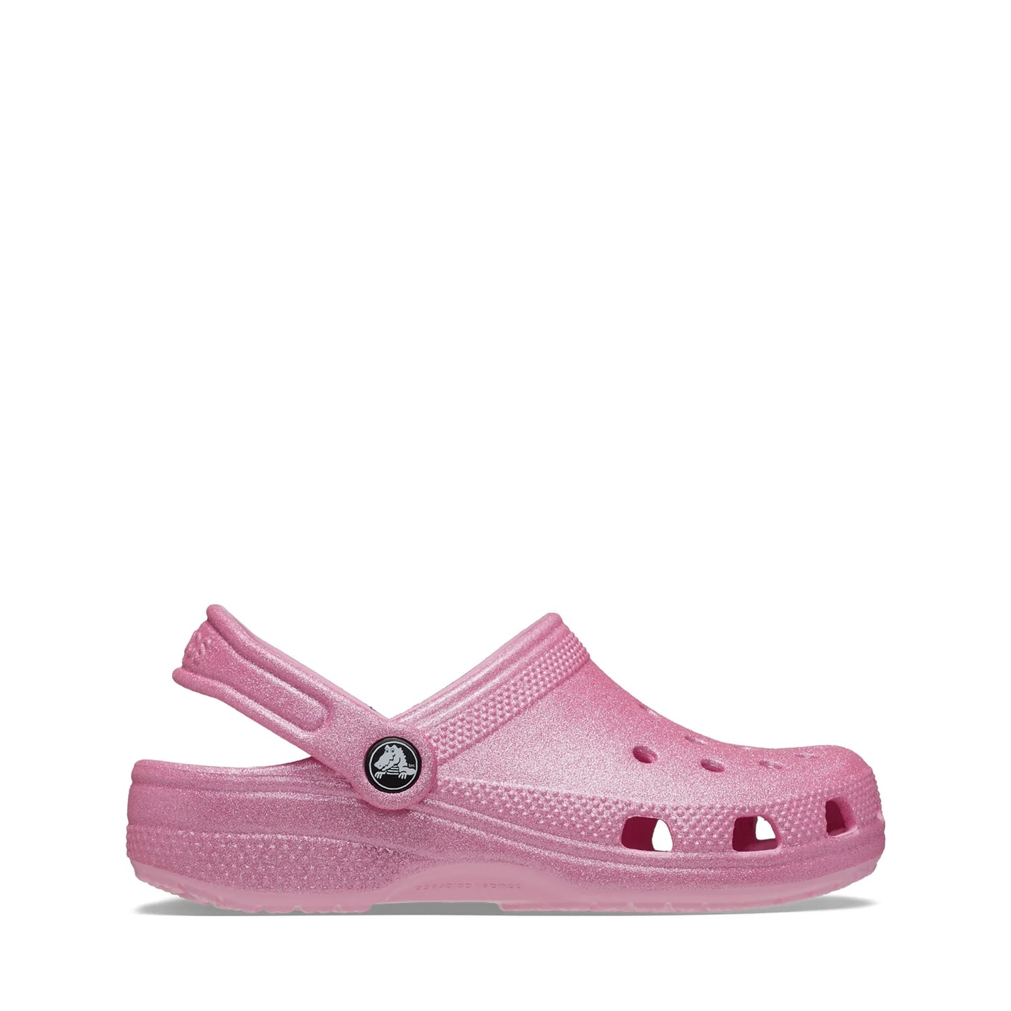 Crocs Toddler Classic Glitter Clog Pink Tweed