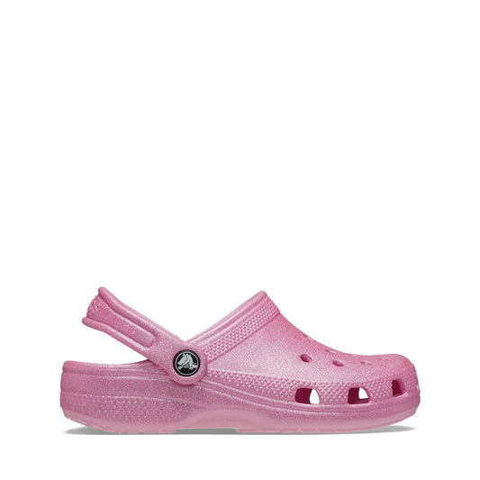 Crocs Toddler Classic Glitter Clog Pink Tweed