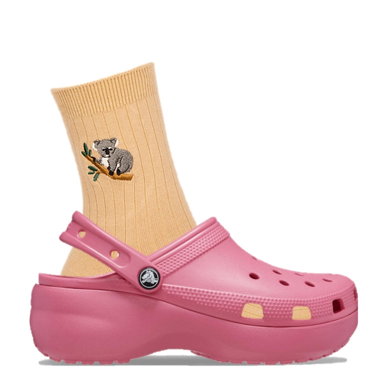 WOMENS QUARTER CREW KOALA BAMBOO SOCK SAND